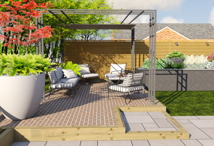 3D Garden Design Visuals Leicestershire